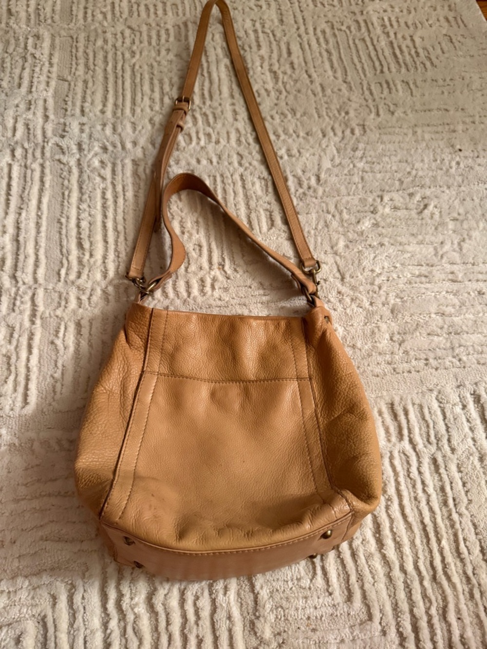 American Leather Co Tan Leather Hobo Bag Slouchy Shoulder Bag Crossbody Soft